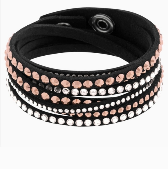 New Swarovski SLAKE BRACELET rose gold blackNWT - Picture 8 of 10